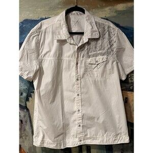 Calvin Klein Jeans Shirt  XL Short Sleeve Button Up  Y2K Preppy Grunge
